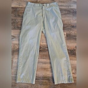 Charleston Khakis Mens Chino Pant 36R Stretch Sage Green 36x34 Dress Pants